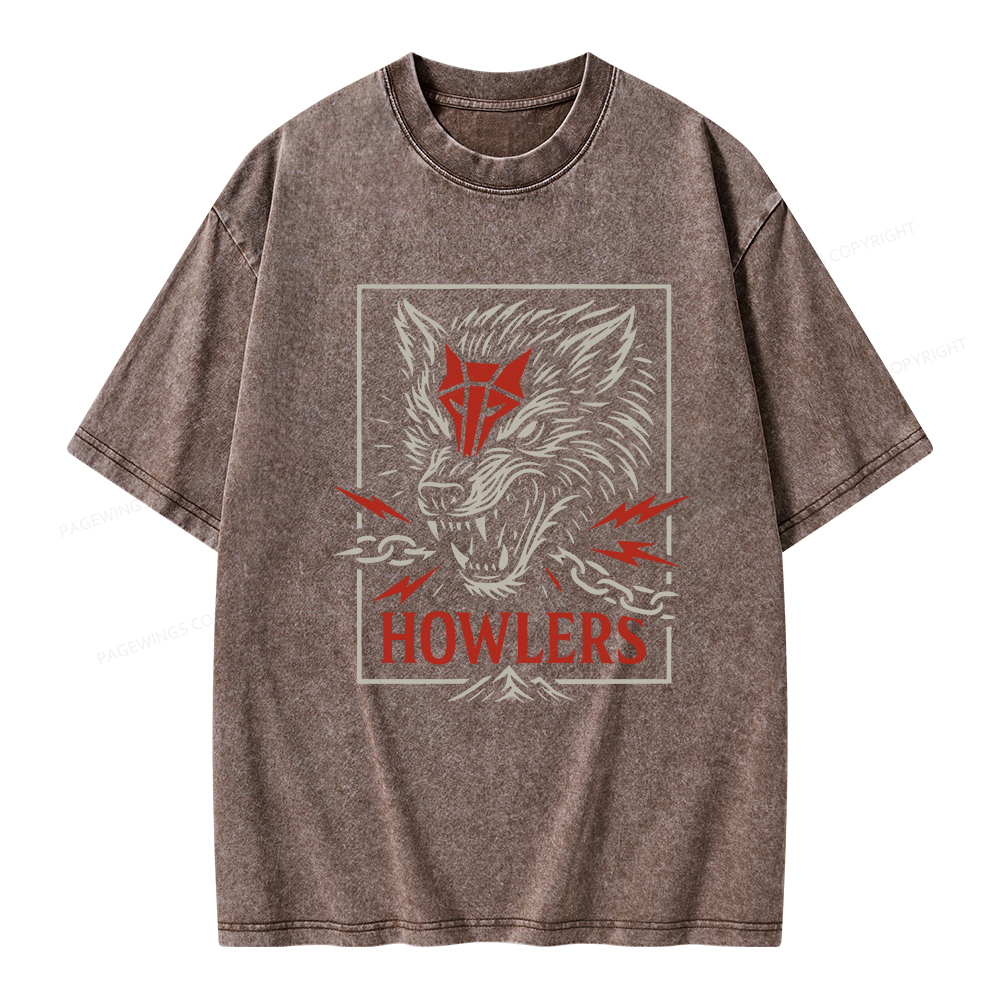 Pagewings Howlers Unisex Washed T-shirt