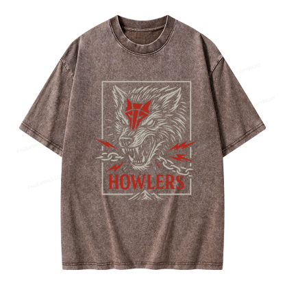 Pagewings Howlers Unisex Washed T-shirt