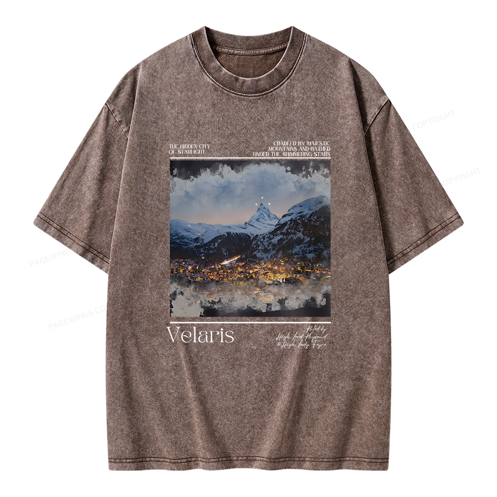 Pagewings Velaris Unisex Washed T-shirt
