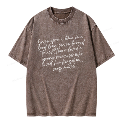 Pagewings Once Upon A Time Unisex Washed T-shirt