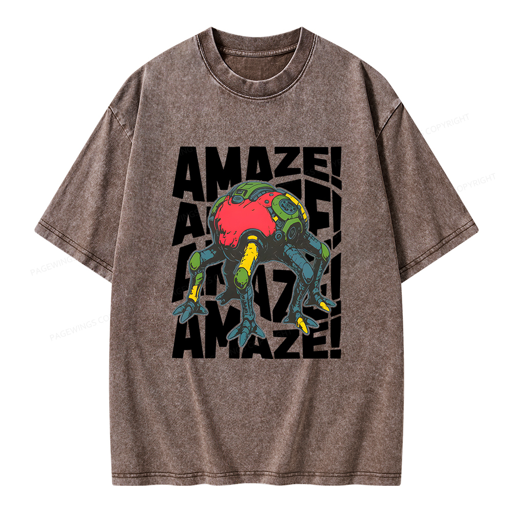 Pagewings Amaze Unisex Washed T-shirt
