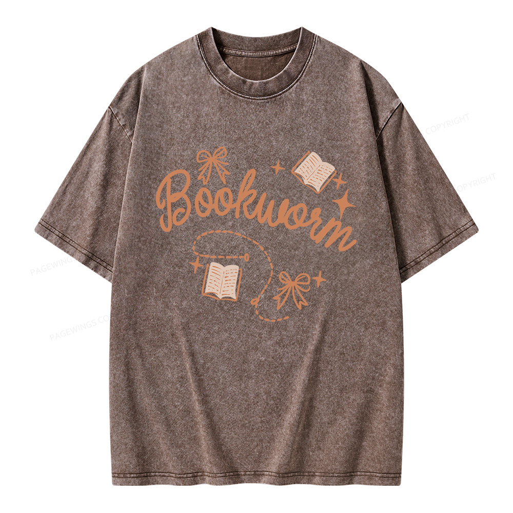 Pagewings Bookworm Unisex Washed T-shirt