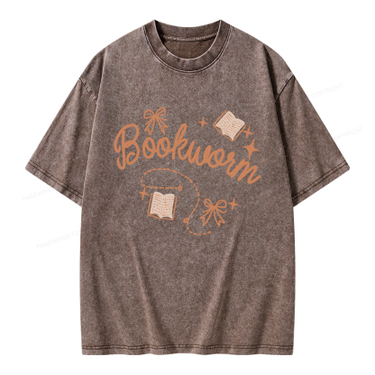 Pagewings Bookworm Unisex Washed T-shirt