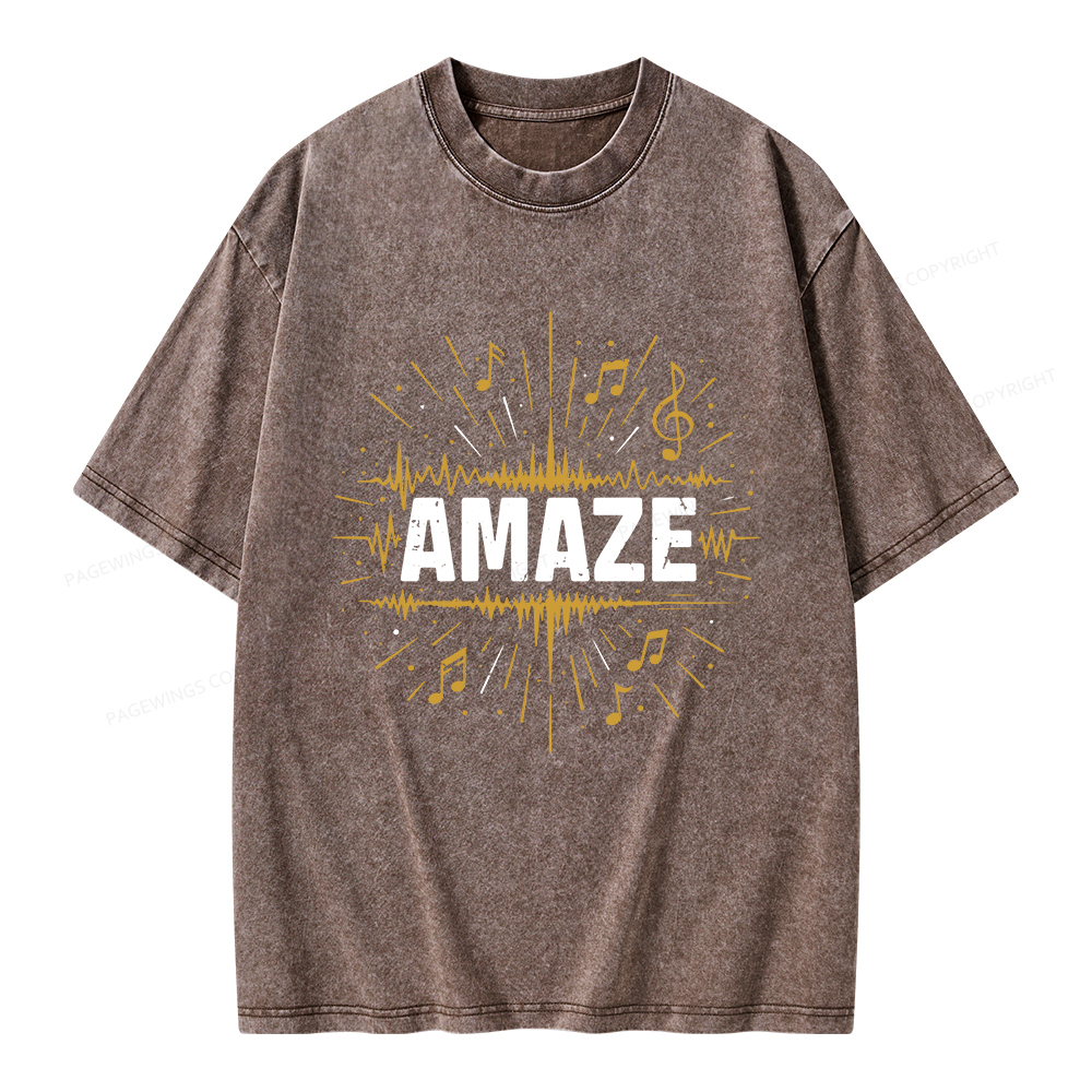 Pagewings Amaze Unisex Washed T-shirt