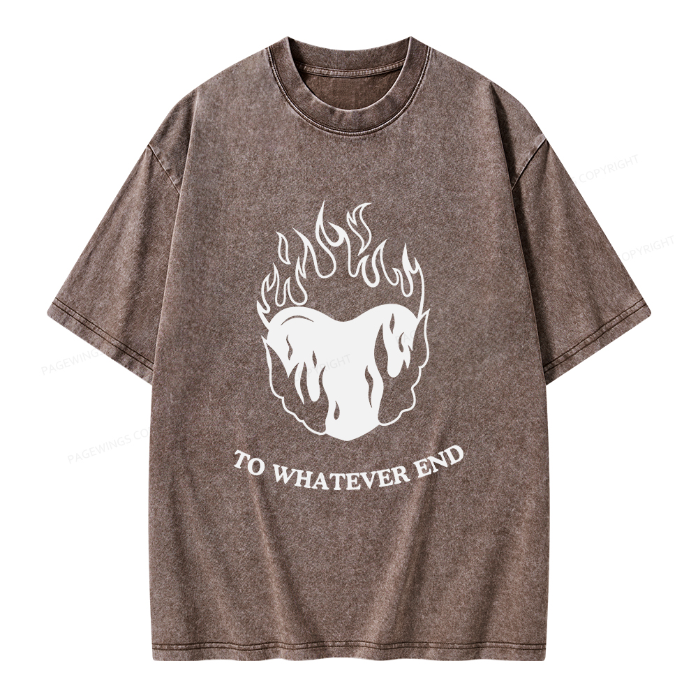 Pagewings Fireheart Unisex Washed T-shirt