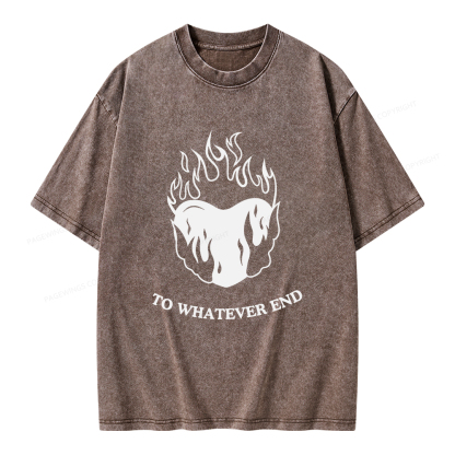 Pagewings Fireheart Unisex Washed T-shirt