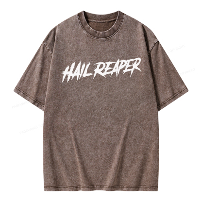 Pagewings Hail Reaper Unisex Washed T-shirt
