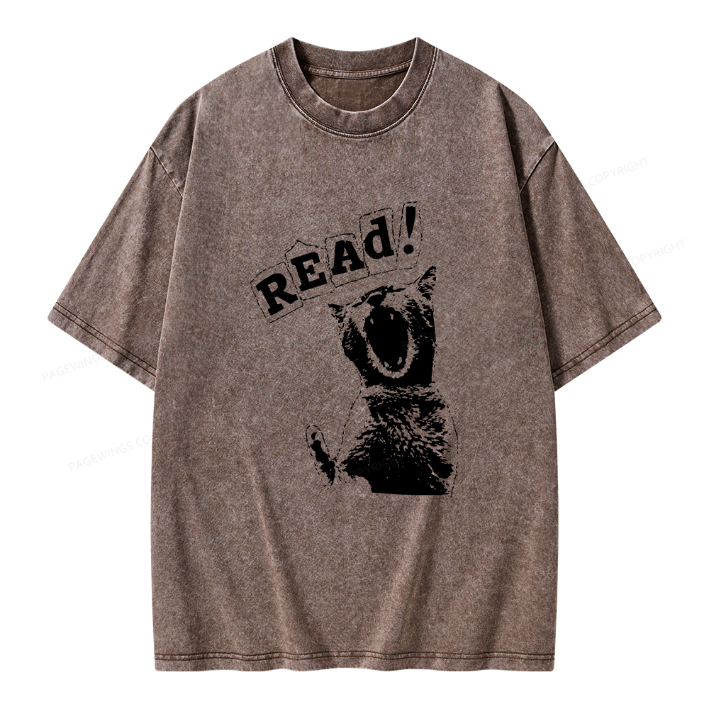Pagewings Read Unisex Washed T-shirt