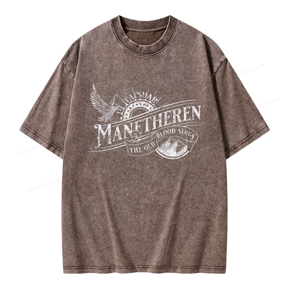 Pagewings Manetheren Unisex Washed T-shirt