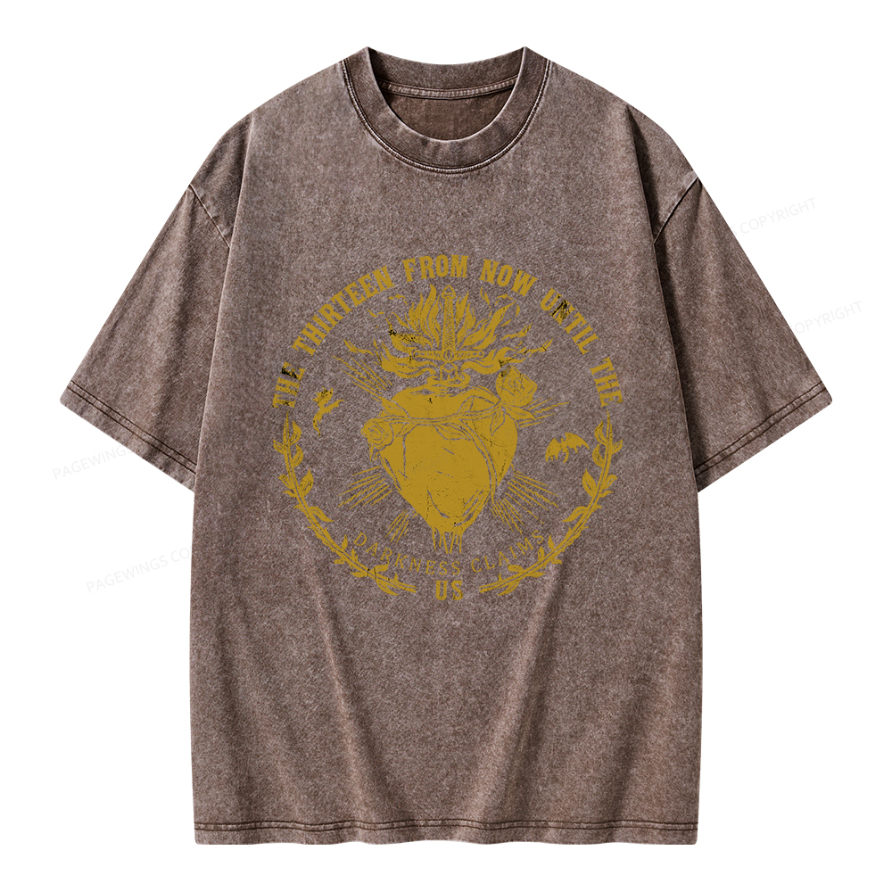 Pagewings The Thirteen Unisex Washed T-shirt