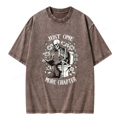 Pagewings Just One More Chapter Unisex Washed T-shirt