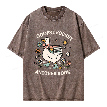 Pagewings Ooops I Bought Another Book Unisex Washed T-shirt
