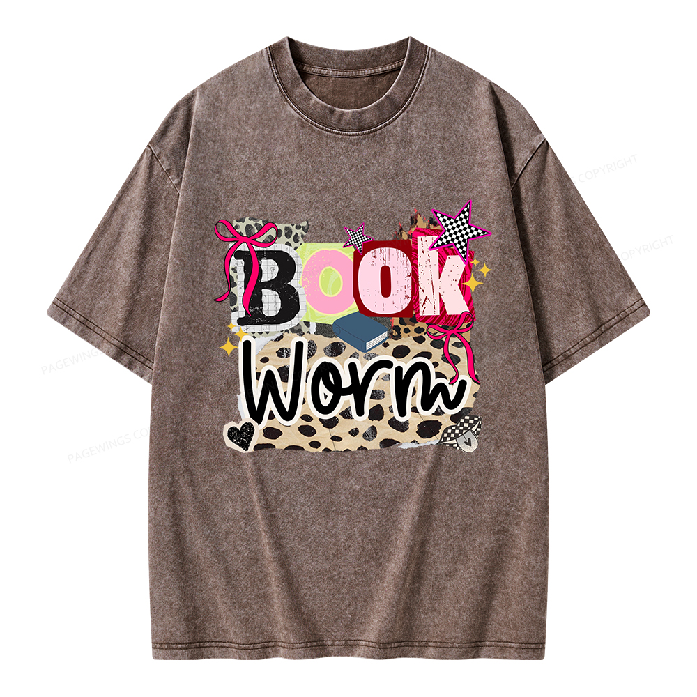 Pagewings Bookworm Unisex Washed T-shirt