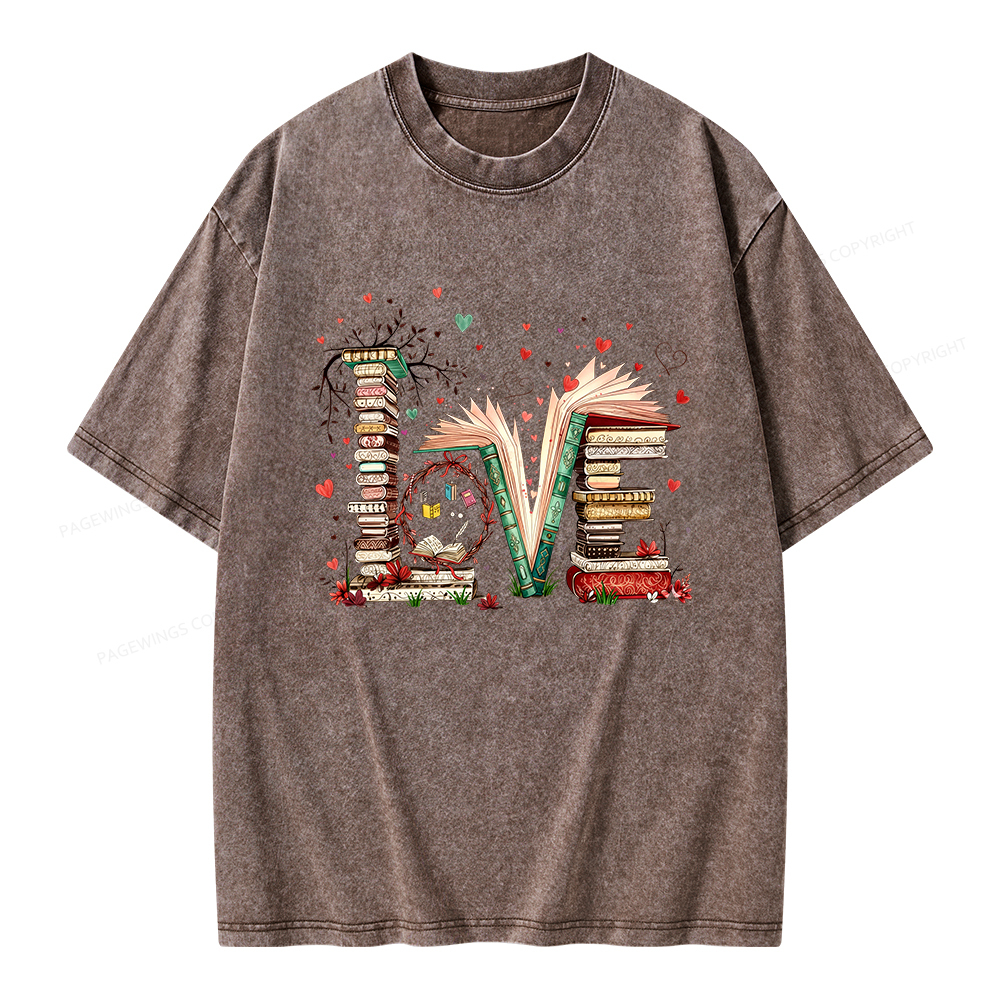 Pagewings Book Lover Unisex Washed T-shirt
