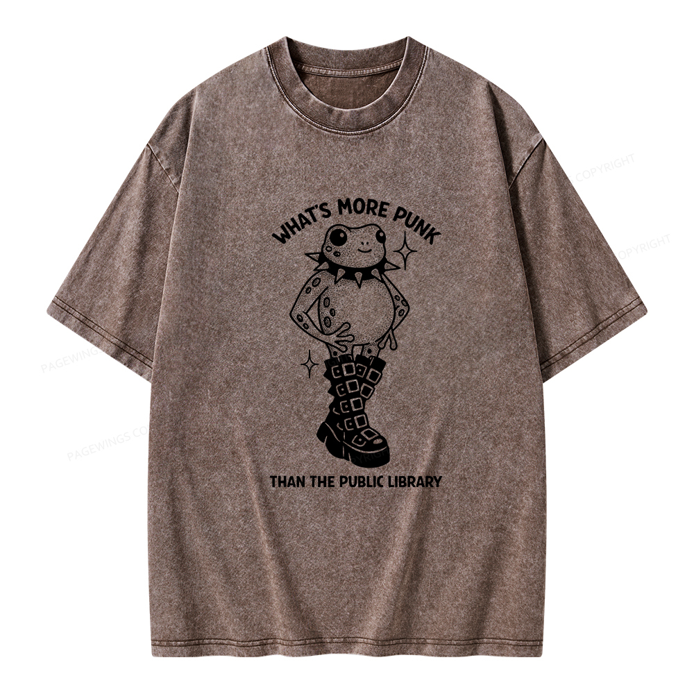 Pagewings What's More Punk Than The Public Library Unisex Washed T-shirt