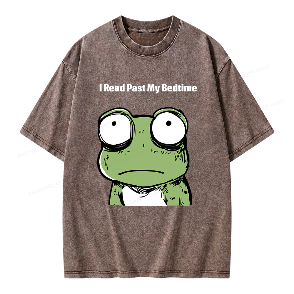 Pagewings I Read Past My Bedtime  Unisex Washed T-shirt