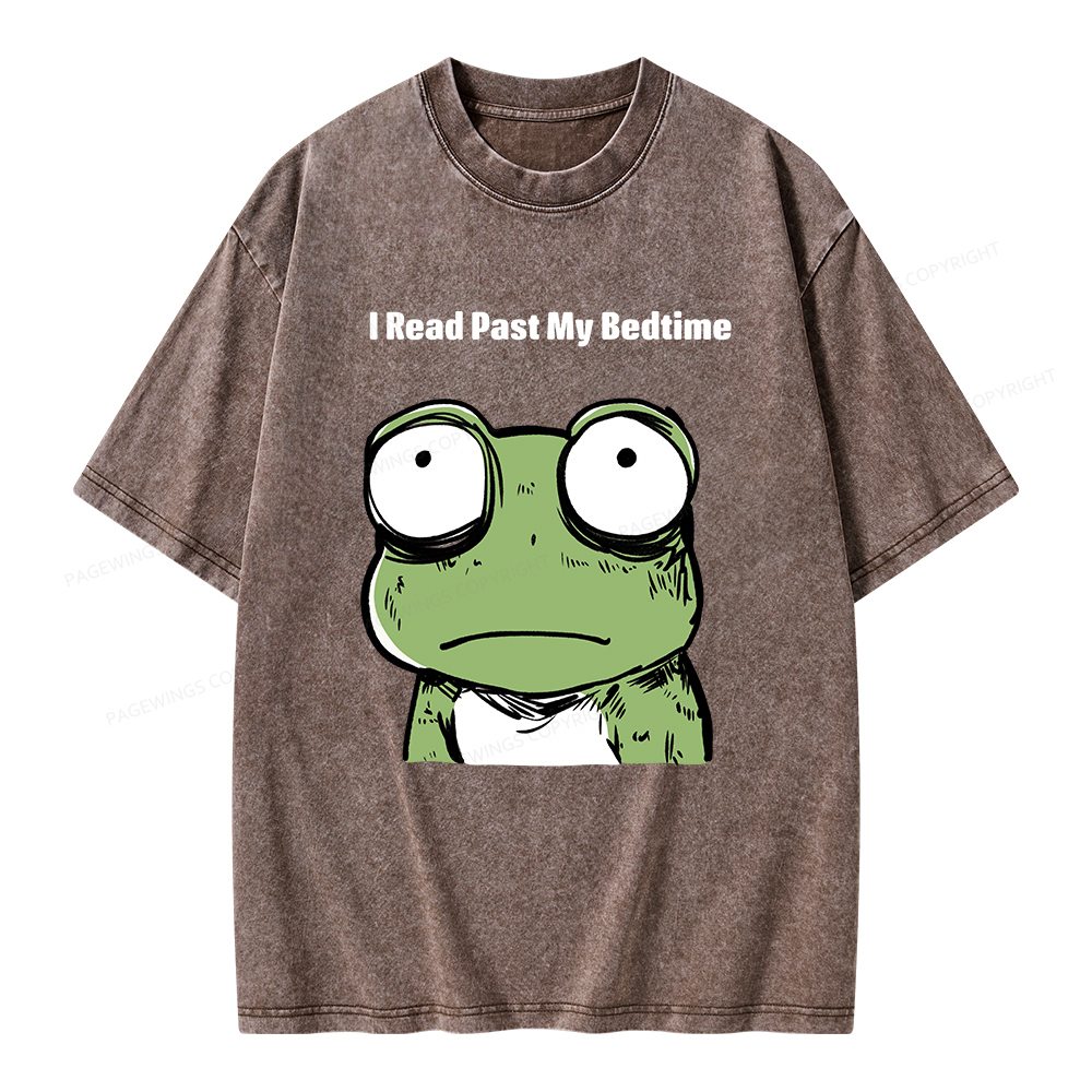 Pagewings I Read Past My Bedtime  Unisex Washed T-shirt