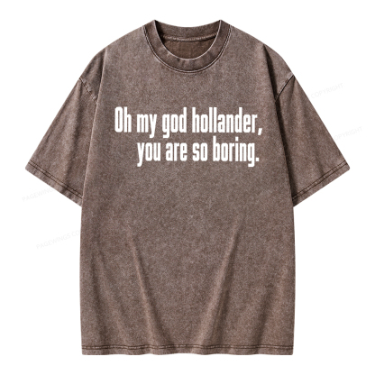 Pagewings So Boring Unisex Washed T-shirt