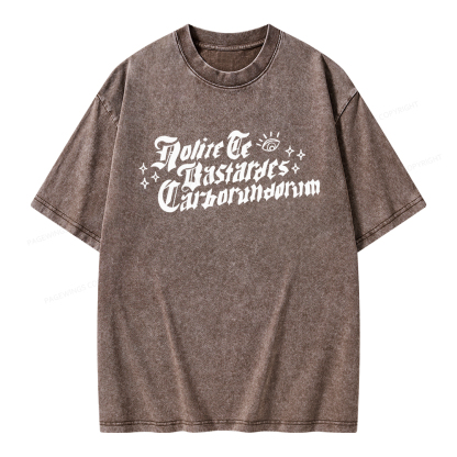 Pagewings Don't Let the Bastards Grind You Down Unisex Washed T-shirt