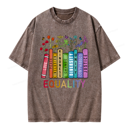 Pagewings Equal Rights Shirt Unisex Washed T-shirt