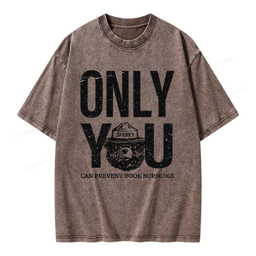 Pagewings Only You Unisex Washed T-shirt