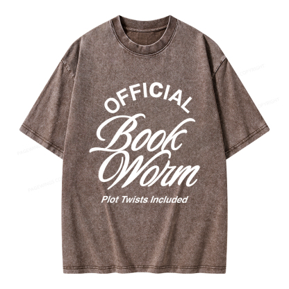 Pagewings Official Bookworm Unisex Washed T-shirt