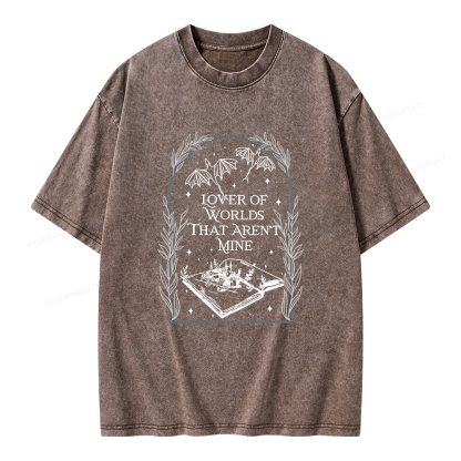 Pagewings Fantasy Reader Unisex Washed T-shirt