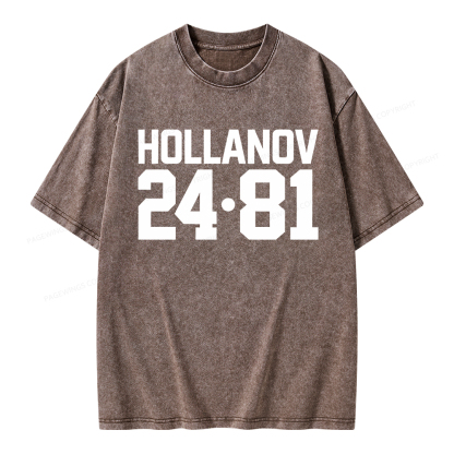 Pagewings Romance Numbers Unisex Washed T-shirt