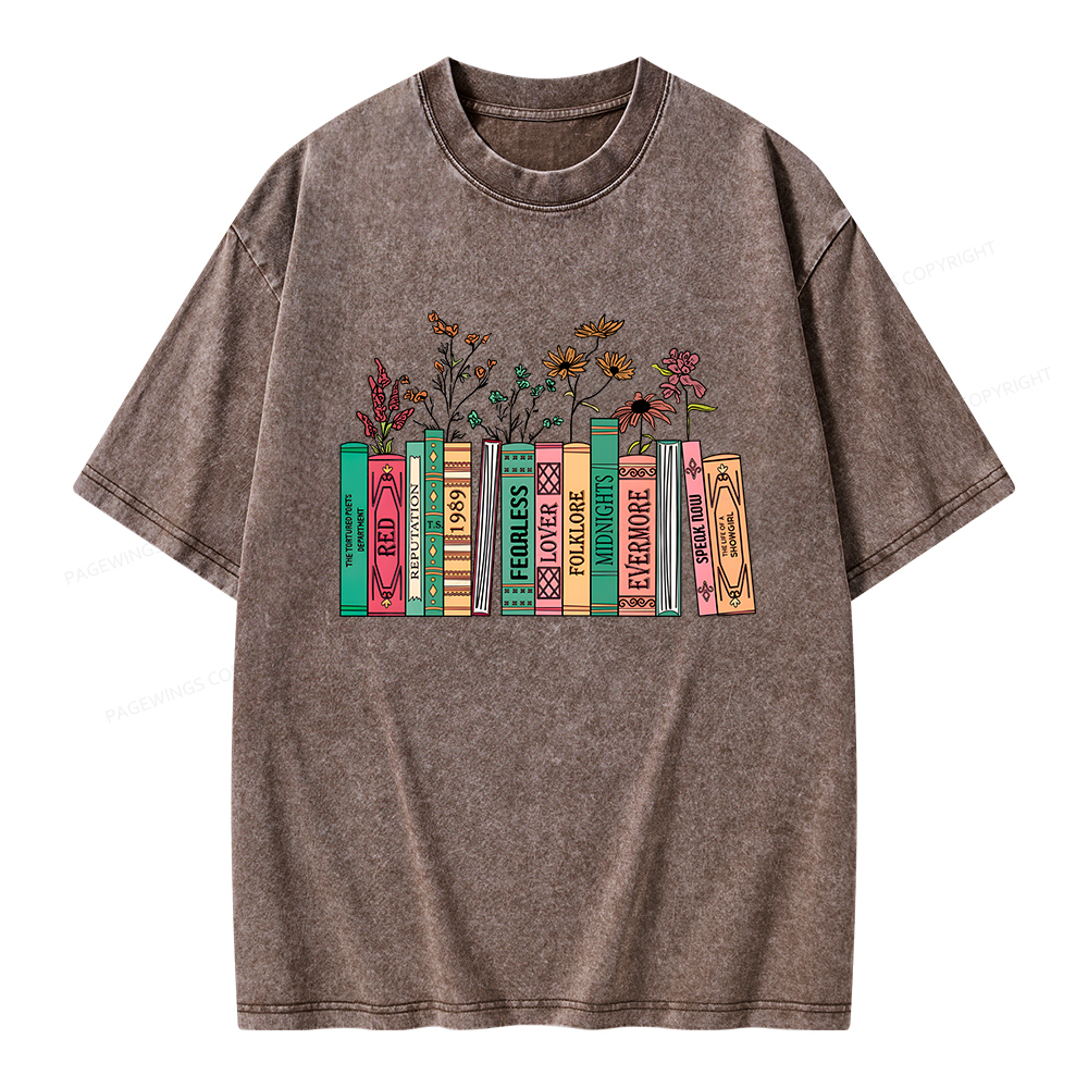 Pagewings Book Lover Unisex Washed T-shirt