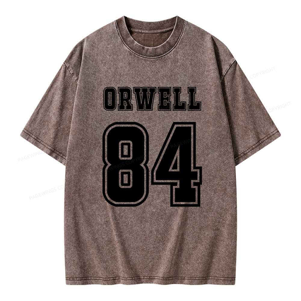 Pagewings Orwell 84 Unisex Washed T-shirt