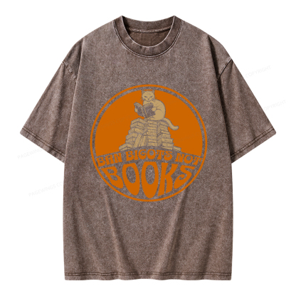 Pagewings Ban Bigots Not Books Unisex Washed T-shirt