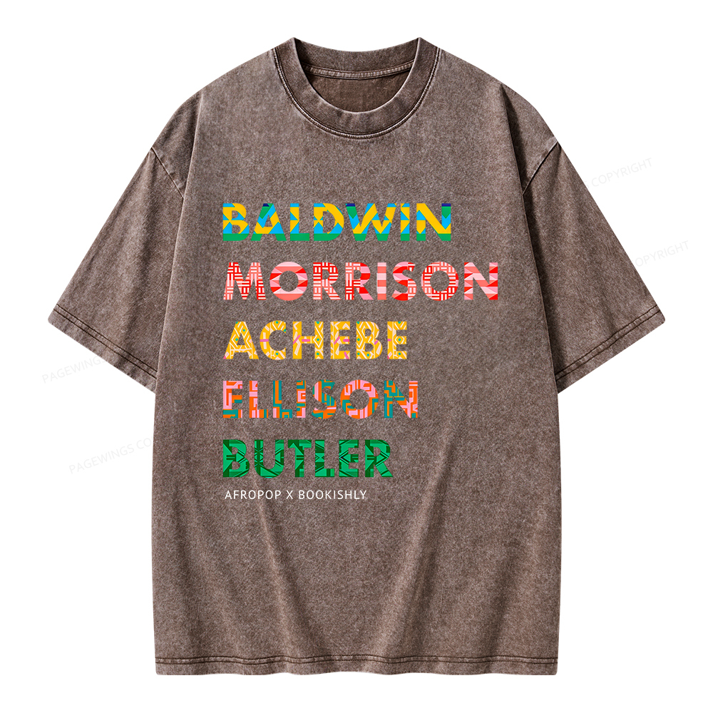 Pagewings Afropop X Bookishly Unisex Washed T-shirt