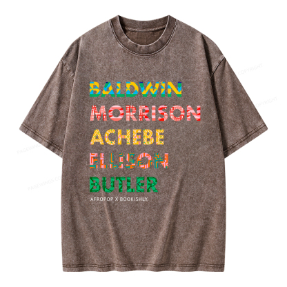 Pagewings Afropop X Bookishly Unisex Washed T-shirt