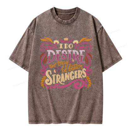 Pagewings Better Strangers Unisex Washed T-shirt