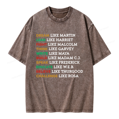 Pagewings Black History Unisex Washed T-shirt