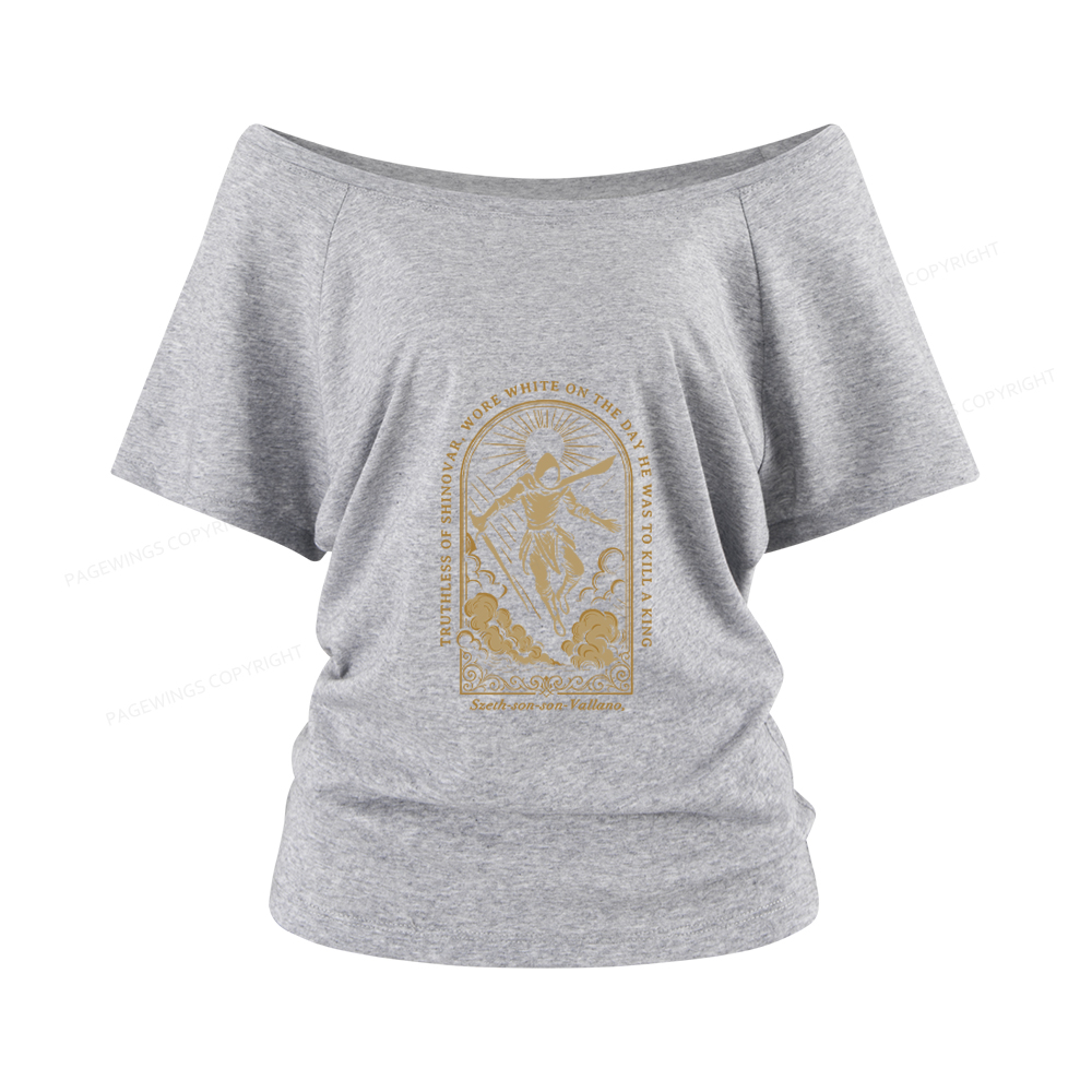 Pagewings Truthless of Shinovar Women Off Shoulder T-shirts
