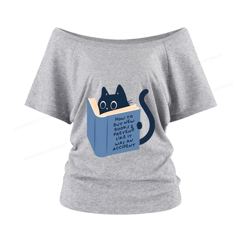 Pagewings How To Buy New Books Women Off Shoulder T-shirts