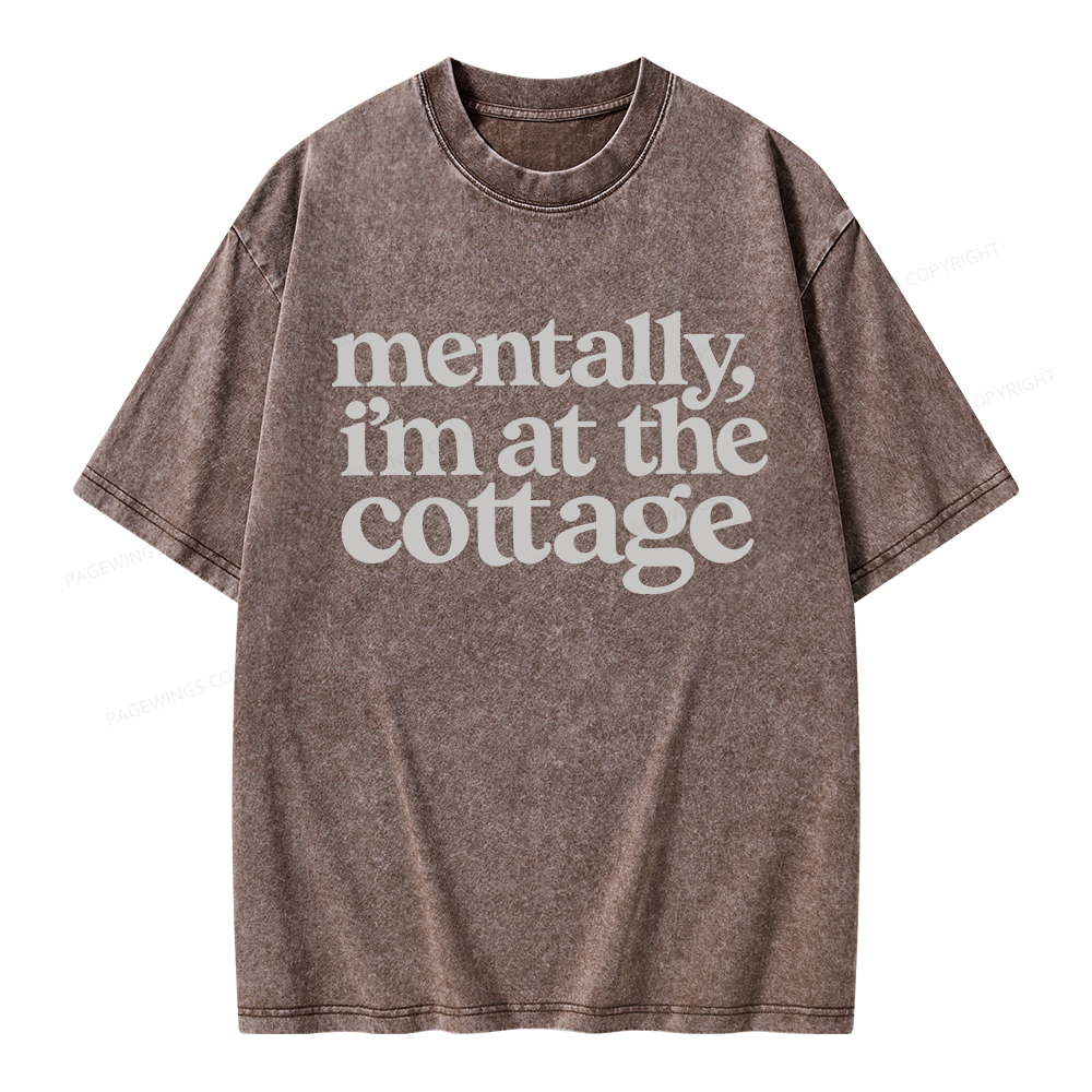 Pagewings At The Cottage Unisex Washed T-shirt