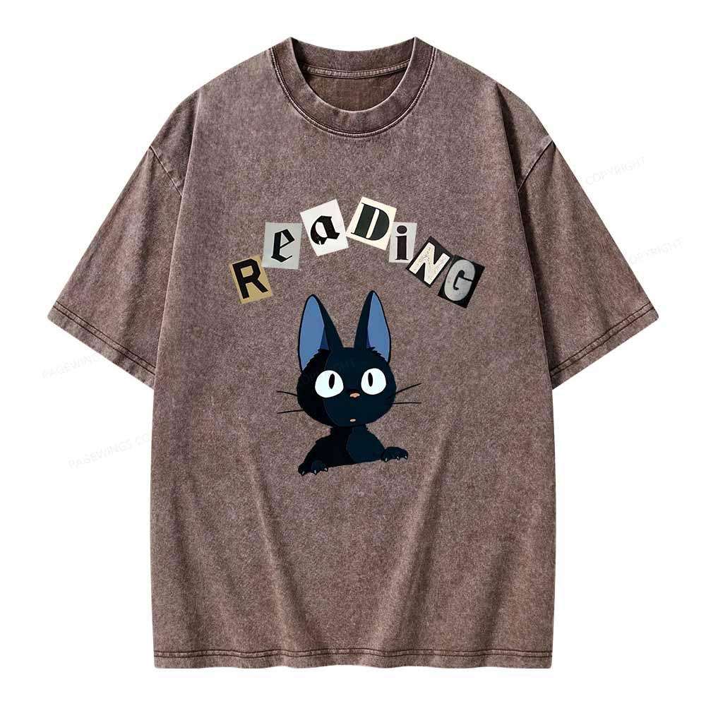 Pagewings Reading Unisex Washed T-shirt