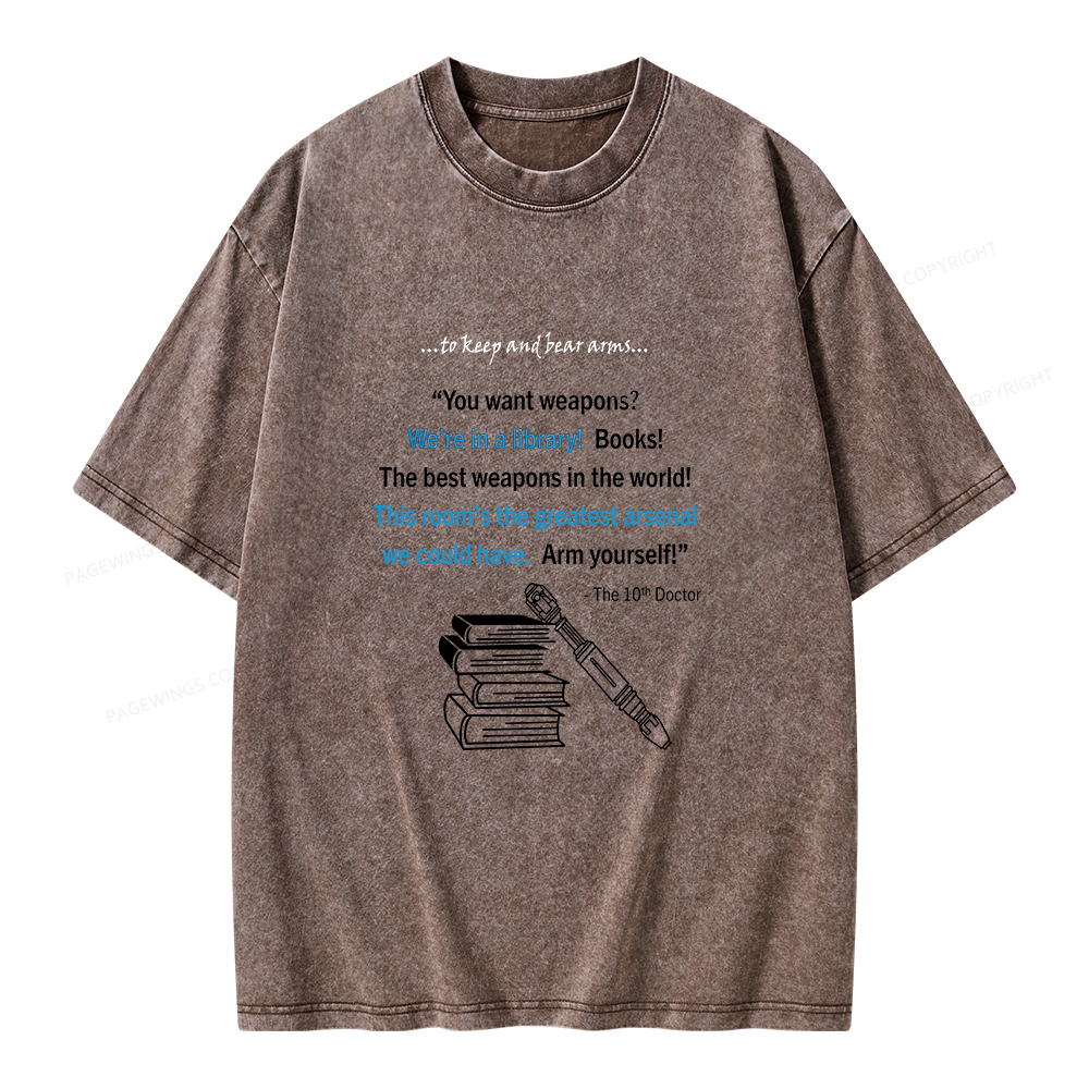 Pagewings We're In A Library Unisex Washed T-shirt