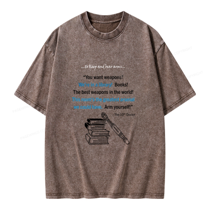 Pagewings We're In A Library Unisex Washed T-shirt