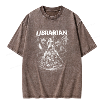 Pagewings Librarian Unisex Washed T-shirt