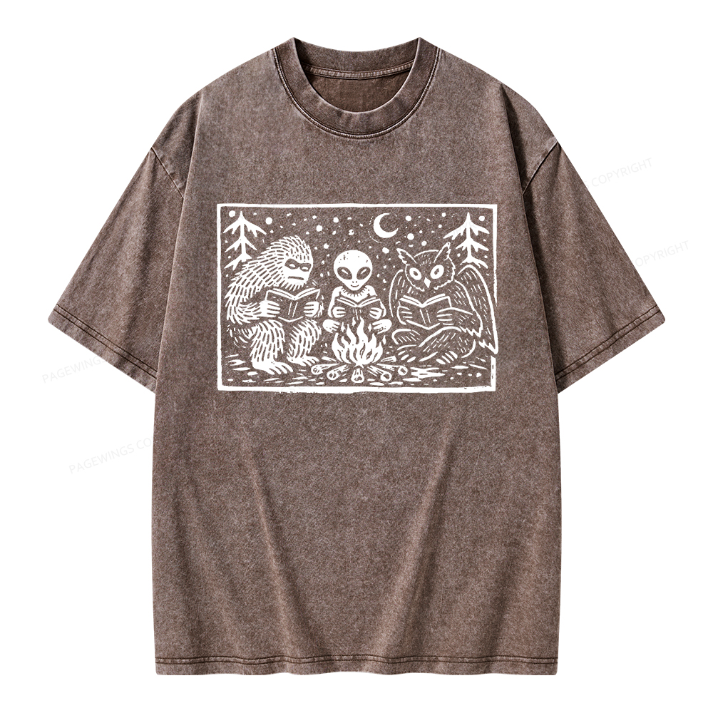 Pagewings Book Lover Unisex Washed T-shirt