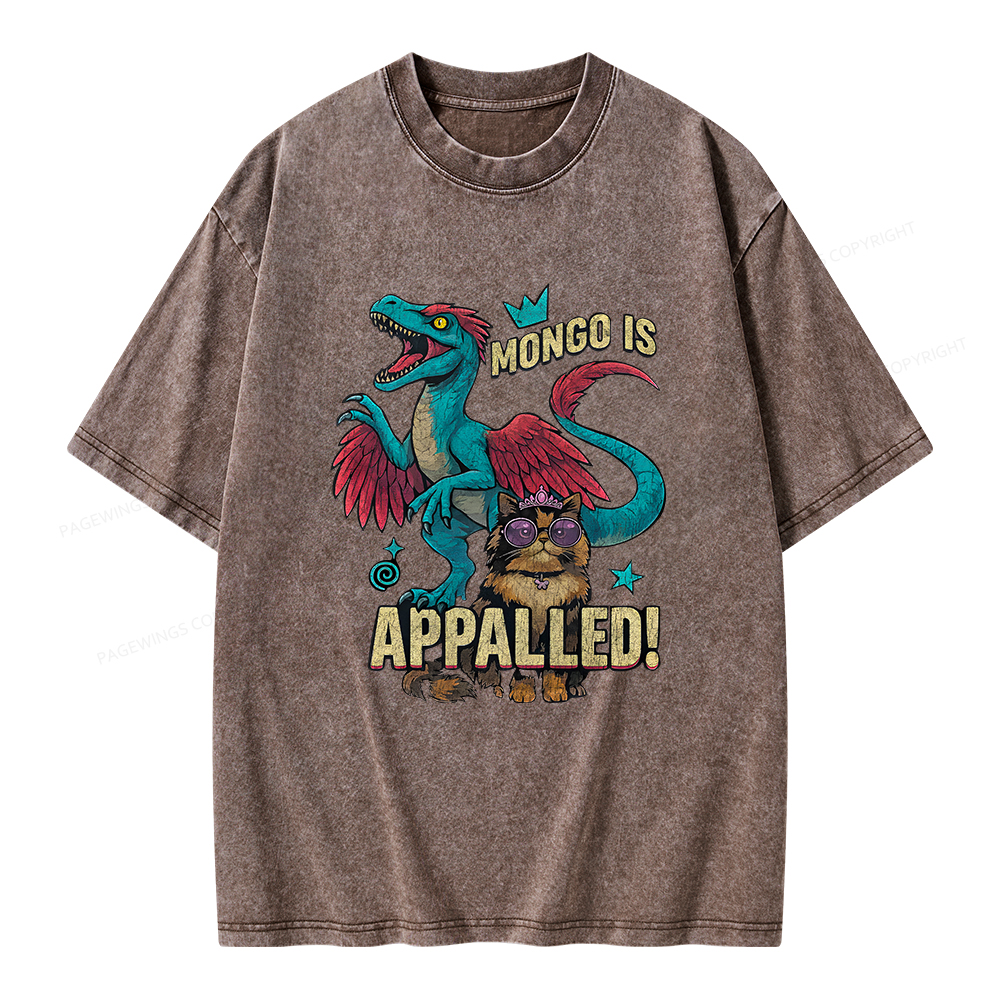 Pagewings Mongo is Appalled Unisex Washed T-shirt