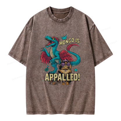 Pagewings Mongo is Appalled Unisex Washed T-shirt