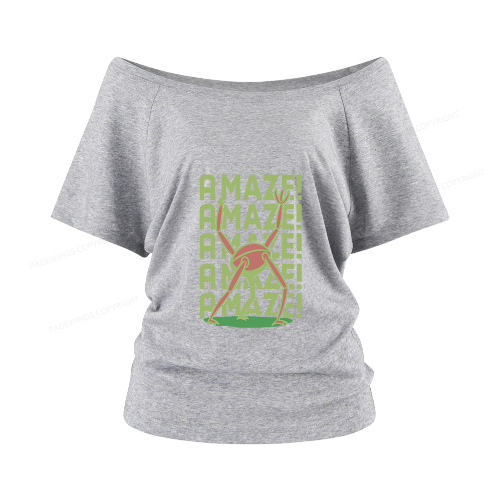 Pagewings Rocky Amaze Women Off Shoulder T-shirts