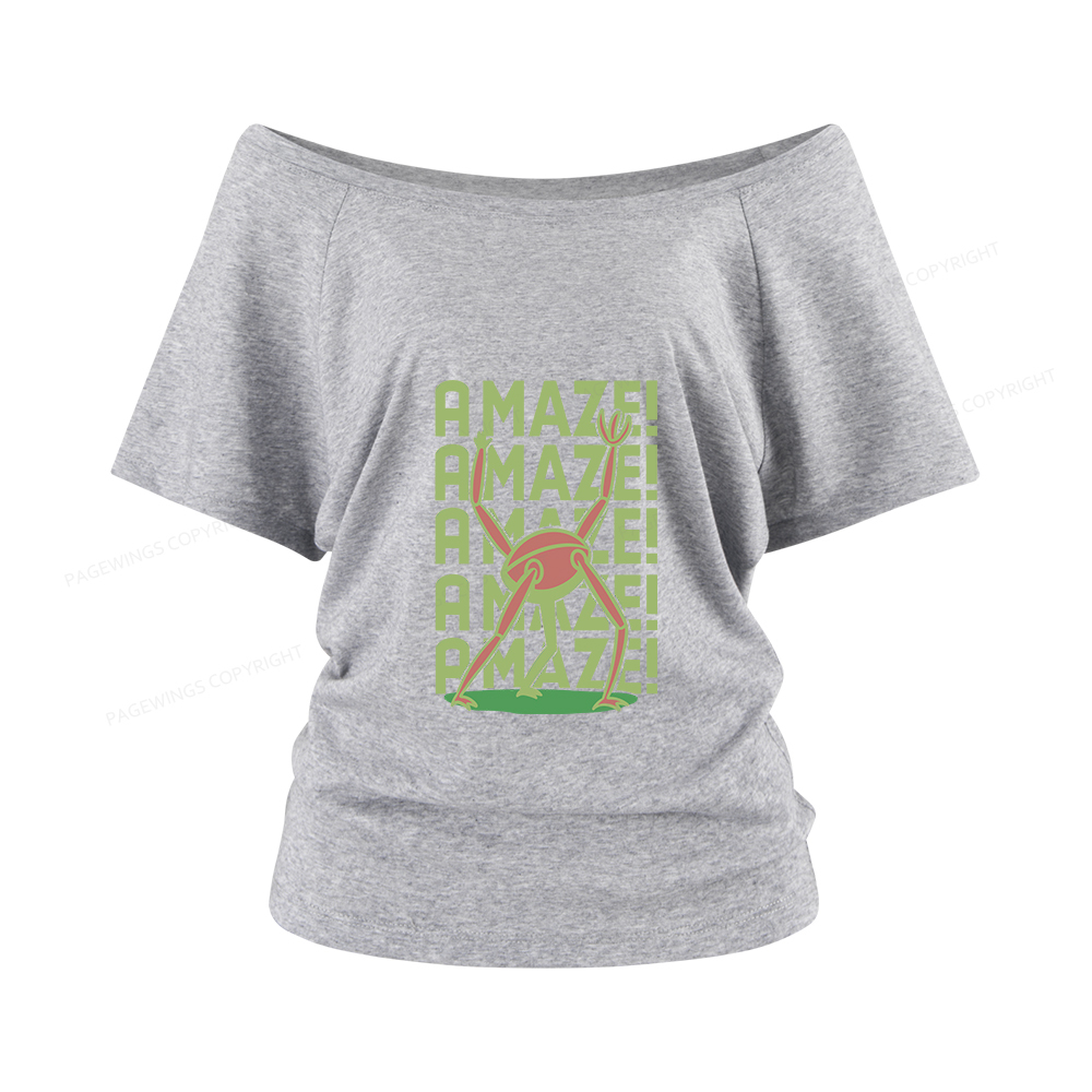 Pagewings Rocky Amaze Women Off Shoulder T-shirts