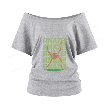 Pagewings Rocky Amaze Women Off Shoulder T-shirts