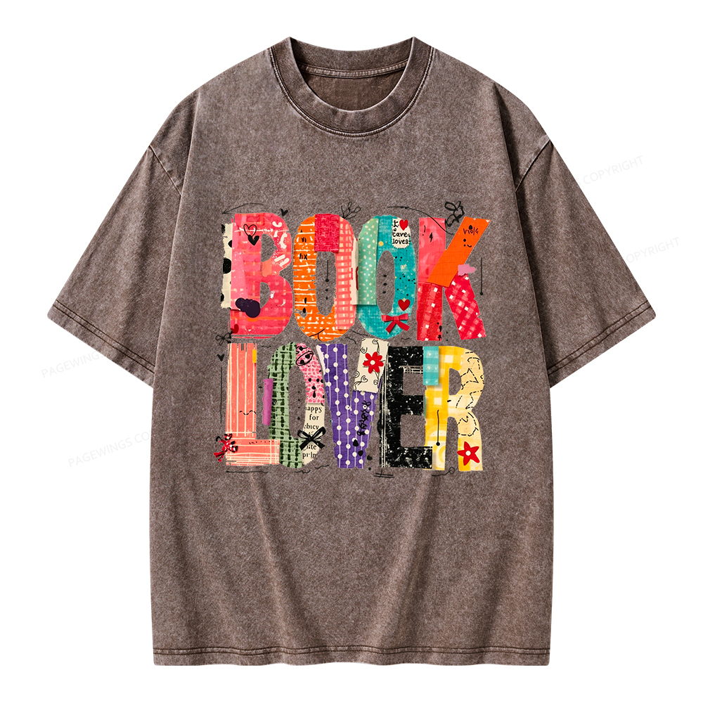 Pagewings Book Lover Unisex Washed T-shirt