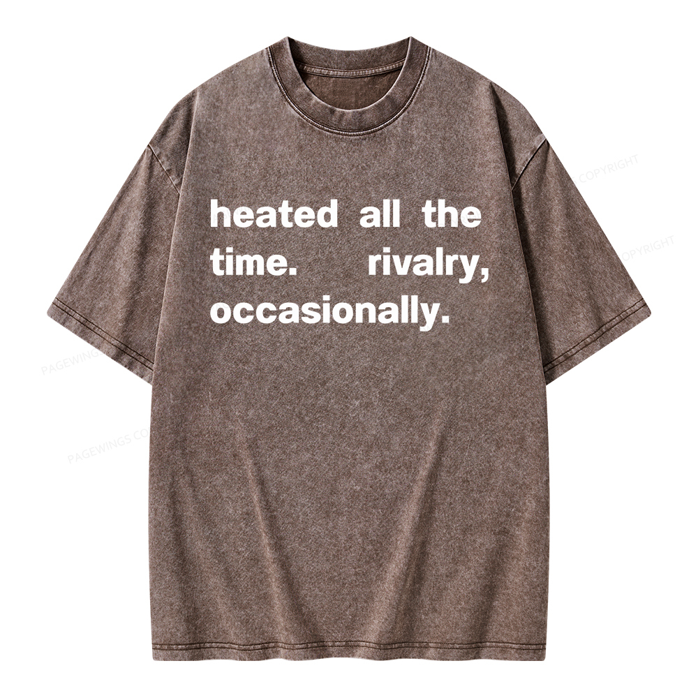 Pagewings  The Time Rivalry Occasionally Unisex Washed T-shirt